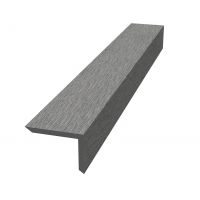 Уголок ДПК для террасной доски NauticPrime, 60x40x2900мм, Тёмно-серый
