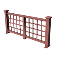 Декоративные ограждения ДПК " Дувр", Мербау, шлифованное Декоративные ограждения ДПК " Дувр", Мербау, шлифованное