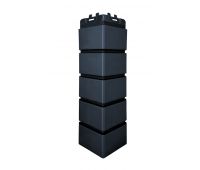 Угол Премиум клинкерный кирпич Графит (шов RAL 9005)