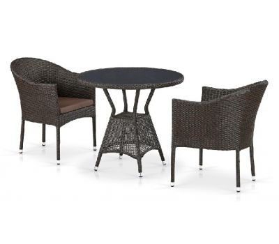 Комплект плетеной мебели из иск. ротанга T707ANS/Y350-W53 Brown 2Pcs от производителя  Afina по цене 39 000 р