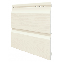 Виниловый сайдинг панель двойная Kerrafront Classic - Cream